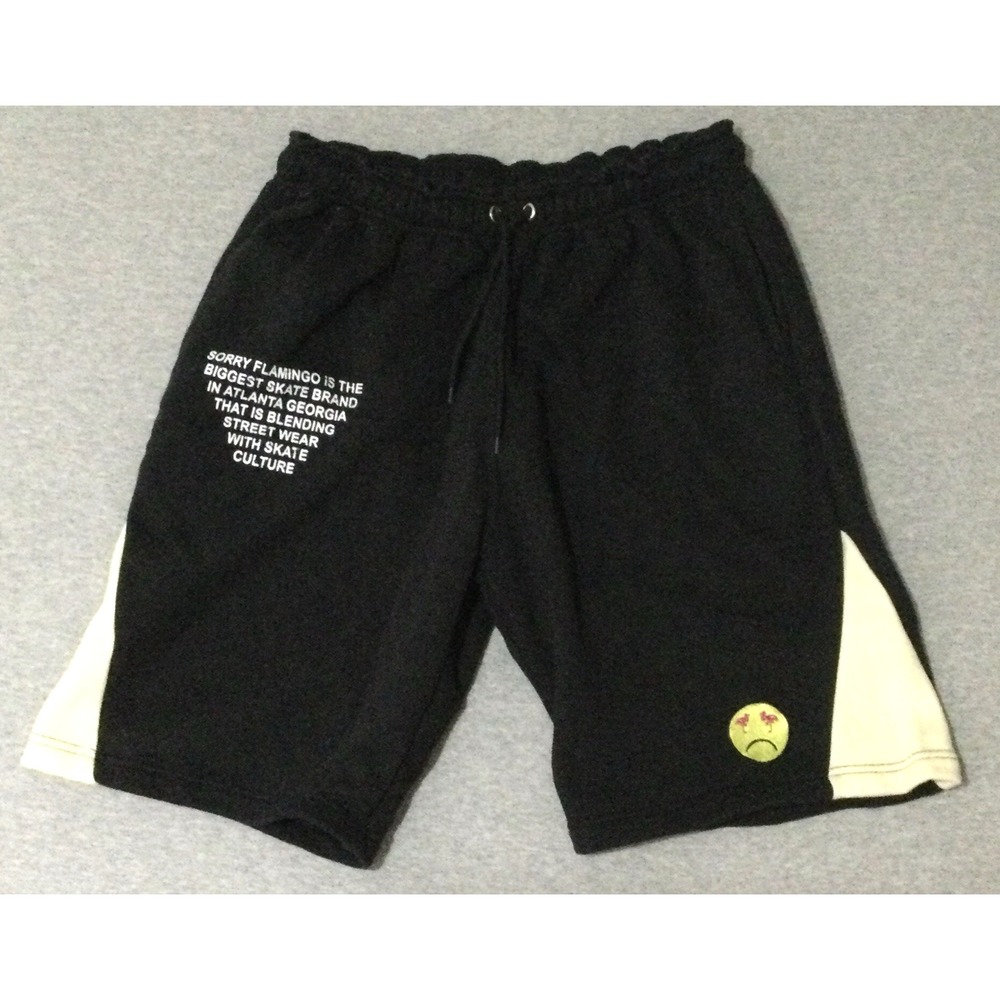 Sorry Flamingo brand Skating Shorts black sz XL